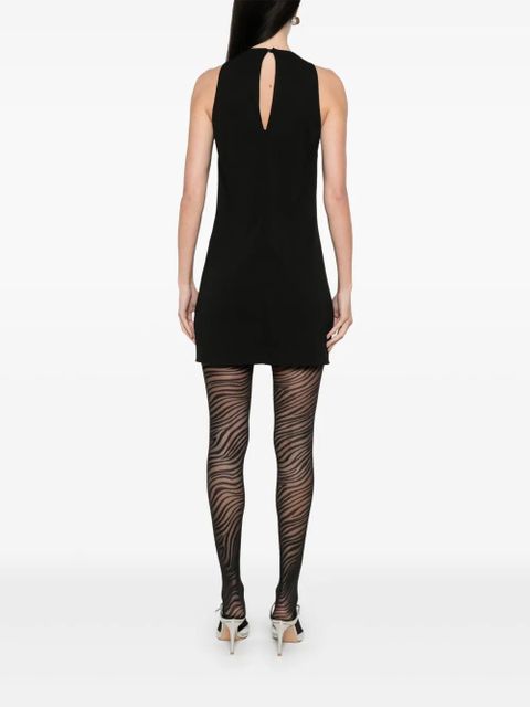 The Attico bead-embellished mini dress - Black