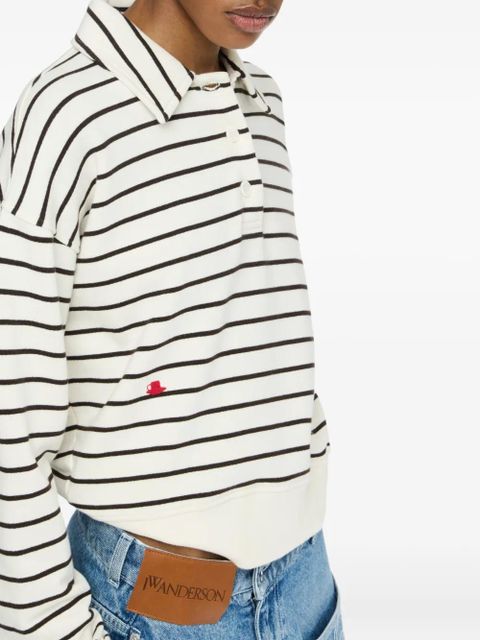 JW Anderson striped polo shirt - White