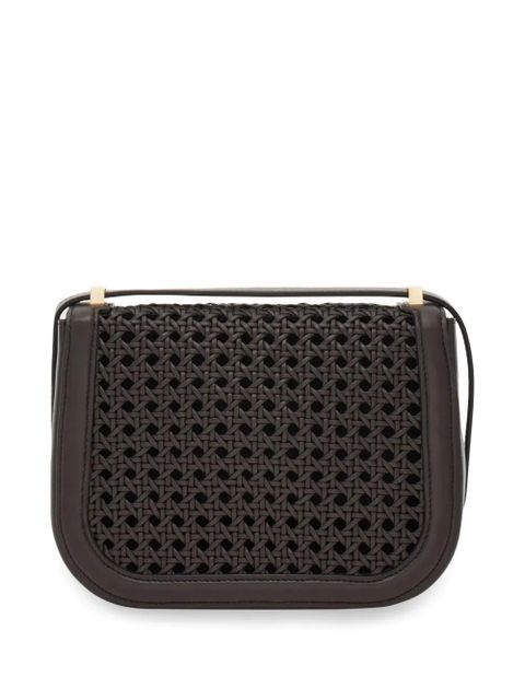 Ferragamo extra small Double Gancini North-South crossbody bag - Brown