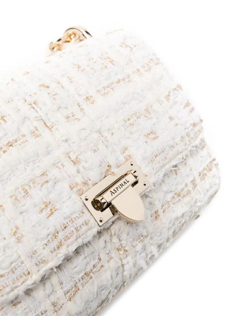 Aspinal Of London Lottie tweed shoulder bag - Neutrals