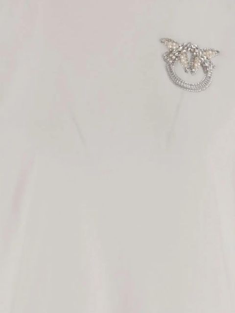 PINKO jewel-embellished crew-neck T-shirt - White - zdjęcie produktu nr 2