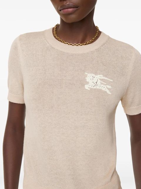 Burberry EKD wool cotton top - Neutrals