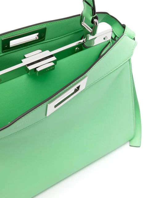FENDI medium Peekaboo ISeeU tote bag - Green