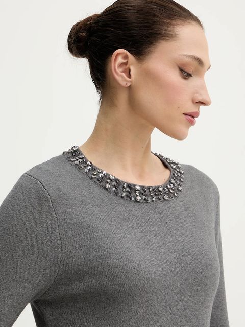 Morgan sukienka kolor szary mini rozkloszowana RMCHO