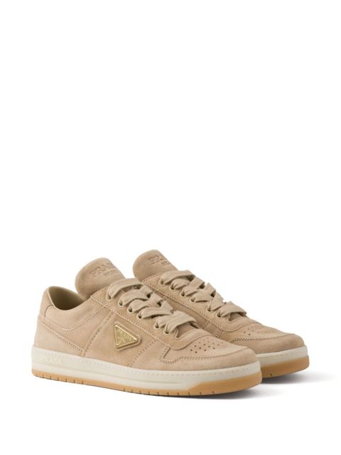 Prada Downtown suede sneakers - Neutrals