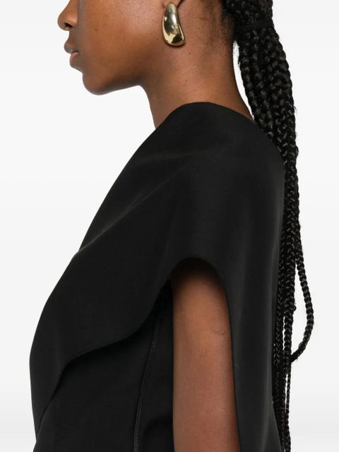 Róhe one-shoulder blouse - Black