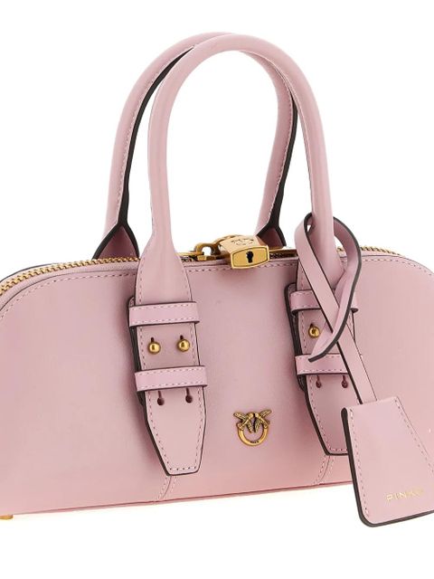 PINKO love birds bowling leather handbag