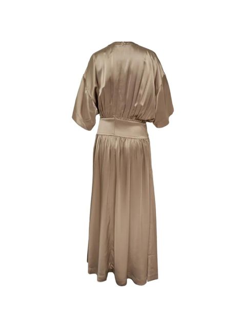 TOTEME gathered detail dress - Brown - zdjęcie produktu nr 2
