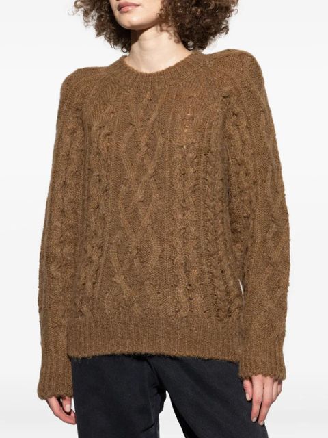 MARANT ÉTOILE cable-knit sweater - Brown