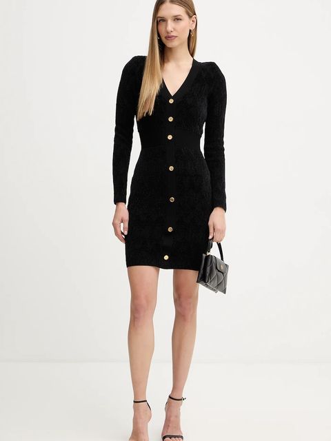 Marciano by Guess sukienka ADELE kolor czarny mini dopasowana 5BGK04 5661Z