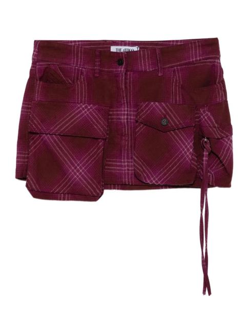 The Attico plaid pocket mini skirt - Red - zdjęcie produktu nr 1