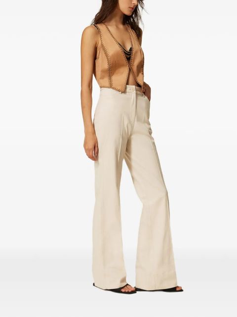 TWINSET pressed-crease trousers - Neutrals