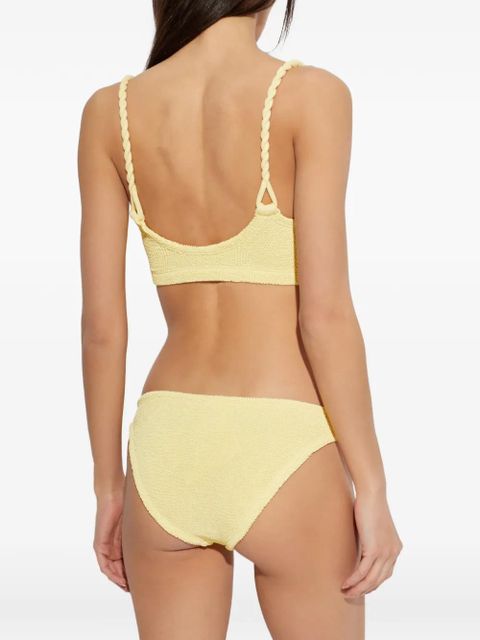 Hunza G Phoebe twisted crinkle bikini - Yellow