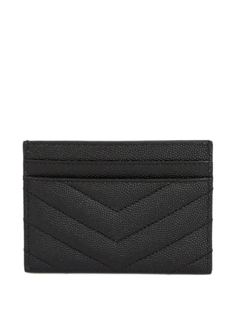 Saint Laurent chevron logo-plaque wallet - Black - zdjęcie produktu nr 2