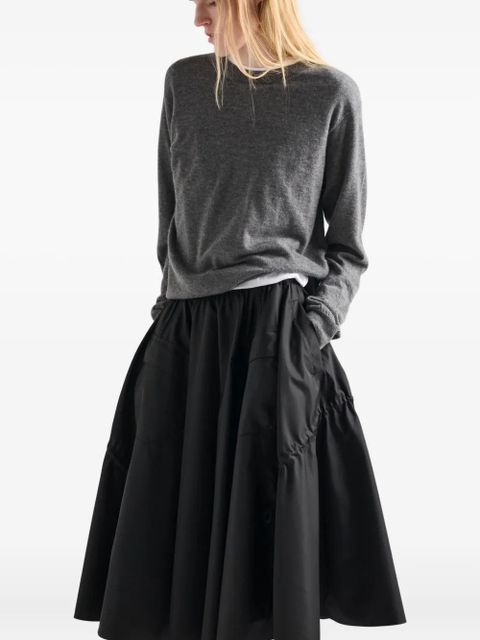 Prada patch-pocket drawstring midi skirt - Black - zdjęcie produktu nr 2