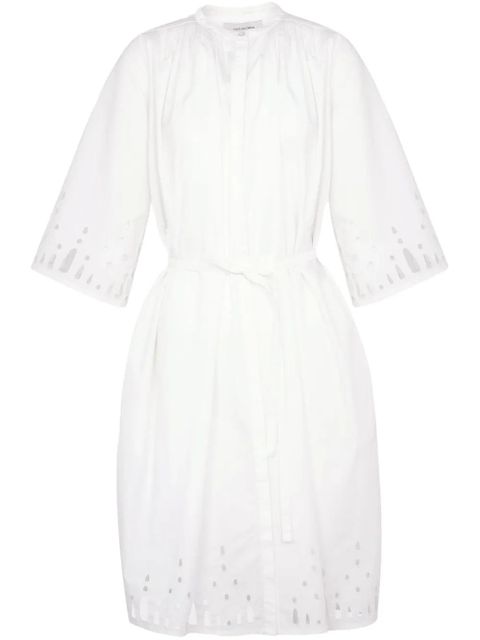 Yves Salomon pleated midi dress - White - zdjęcie produktu nr 1