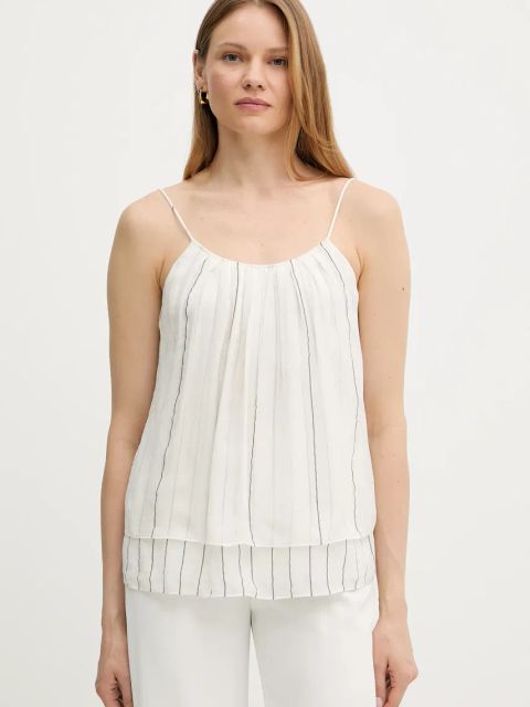 BOSS bluzka damska kolor biały wzorzysta 50539921