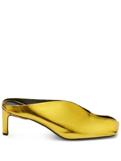 Jil Sander square shape pumps - Gold - zdjęcie produktu nr 1
