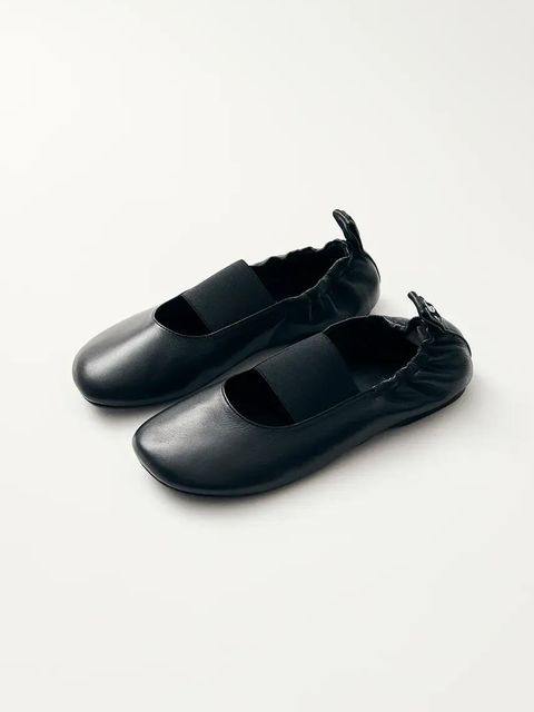 Alohas baleriny skórzane Sutton kolor czarny S100774-01