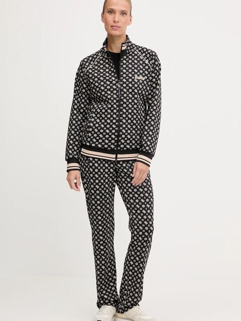 Guess bluza AGGIE damska kolor czarny wzorzysta V5YQ03 KB212 - zdjęcie produktu nr 2