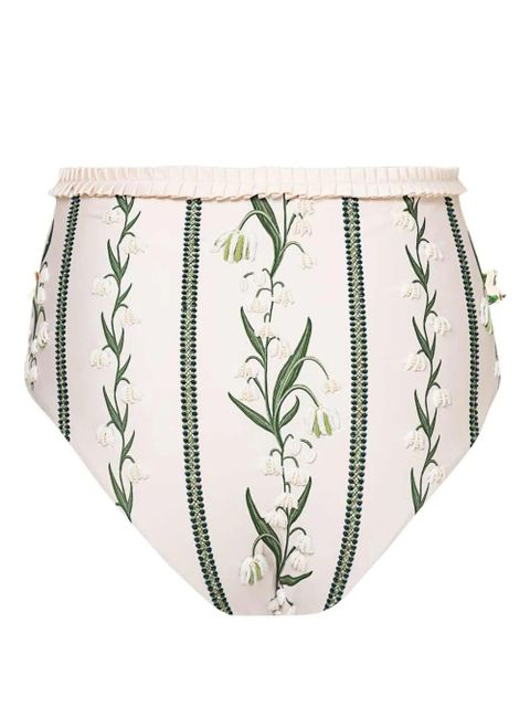 Agua By Agua Bendita Nopal Perla floral-print bikini bottoms - Neutrals