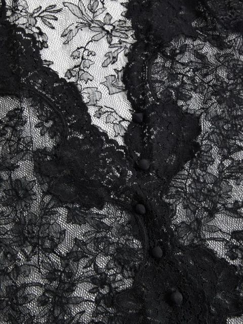 Valentino Garavani stretch lace cardigan - Black