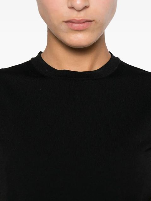 Max Mara round-neck sleeveless top - Black