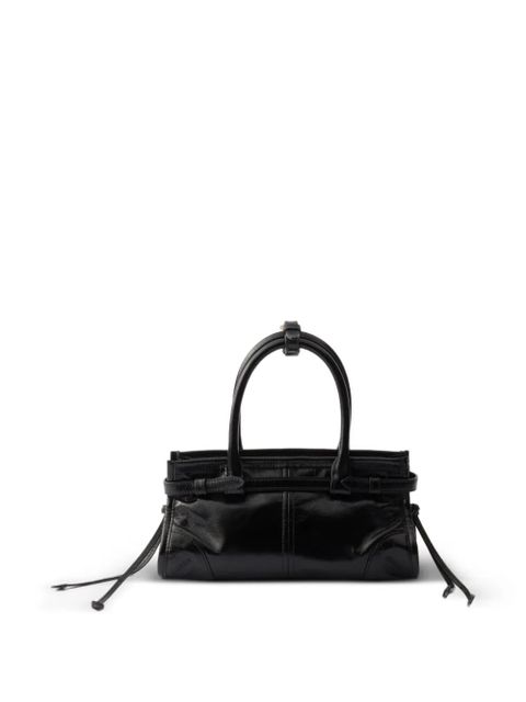Prada Bonnie leather mini handbag - Black