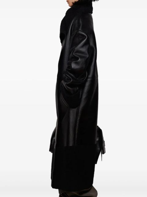 ENTIRE STUDIOS shearling long coat - Black