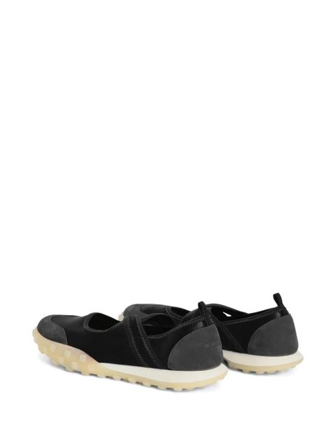 Jil Sander suede trims cross-over Moon Ballerina - Black - zdjęcie produktu nr 2