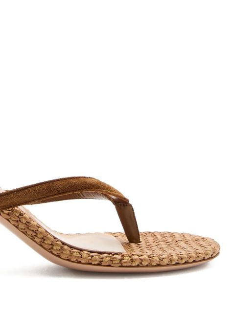 Gianvito Rossi suede woven sandals - Neutrals - zdjęcie produktu nr 2