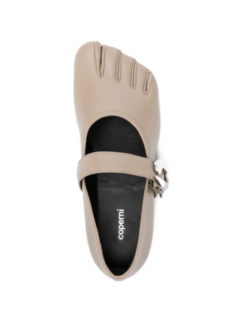 Coperni leather ballet flats - Neutrals