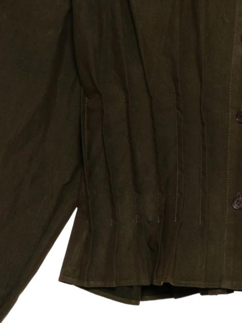 SHUSHU/TONG waist-defining shirt - Green