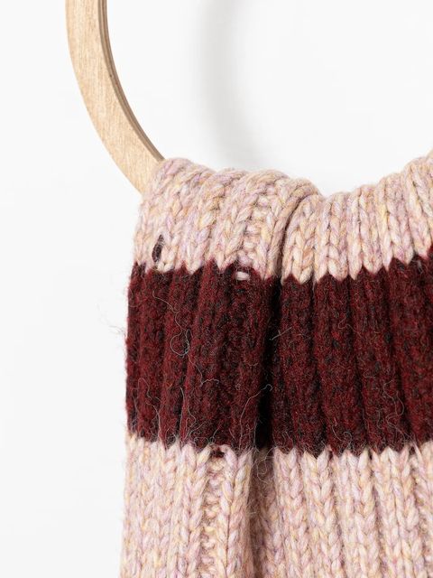 Pepe Jeans szalik damski kolor bordowy wzorzysty PL0600003 - zdjęcie produktu nr 2