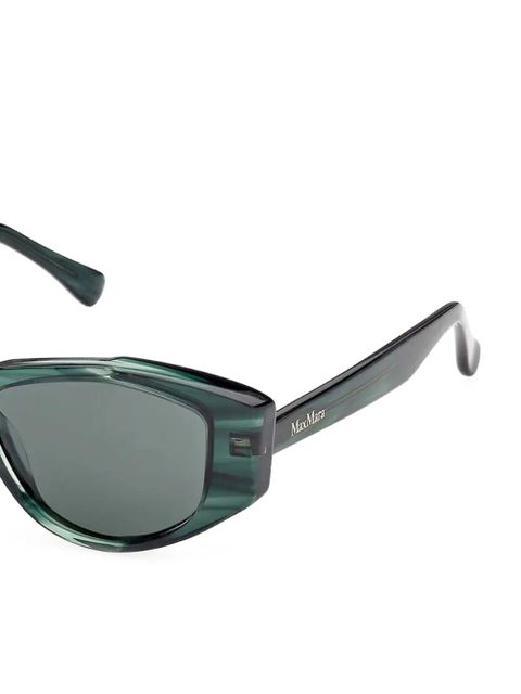 Max Mara Eyewear geometric-frame sunglasses - Green - zdjęcie produktu nr 2