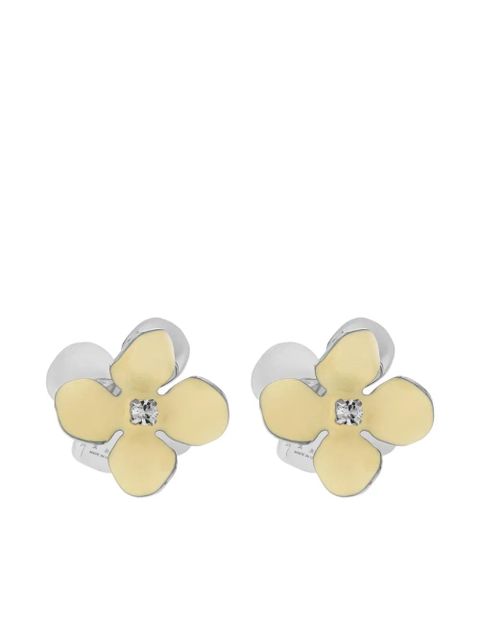 Marni floral-motif earrings - Silver