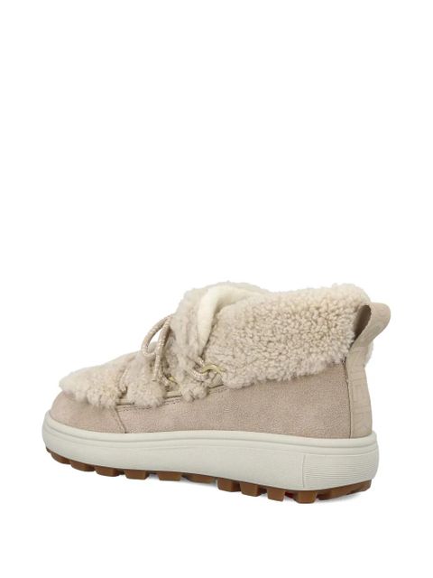 BOGNER shearling lace-up boots - Neutrals