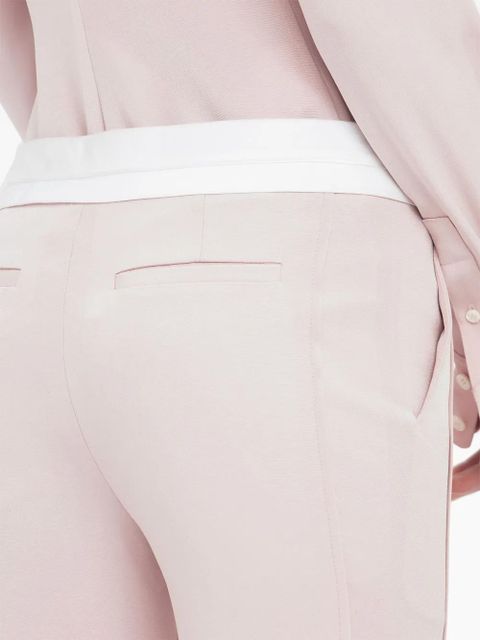 Victoria Beckham side-panel detail flared trousers - Pink