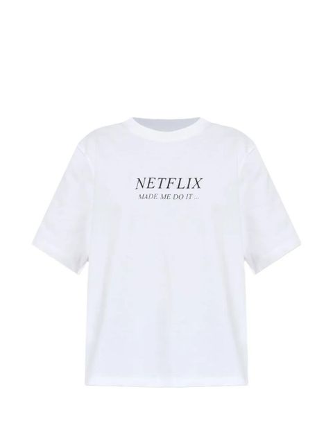 Victoria Beckham slogan-print T-shirt - White