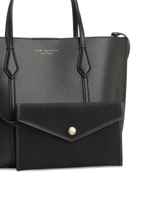 Tory Burch small Perry logo leather shoulder bag - Black