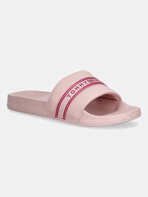 Tommy Hilfiger klapki basenowe damskie TH WEBBING POOL SLIDE - zdjęcie produktu nr 1