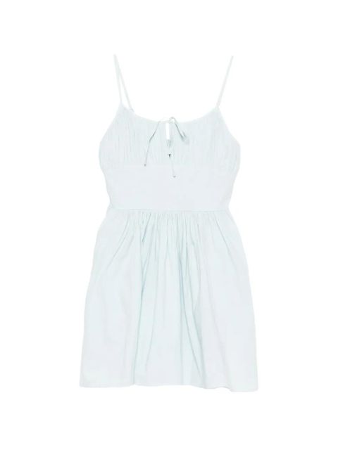 ROTATE BIRGER CHRISTENSEN gathered tie-front top - Blue - zdjęcie produktu nr 1