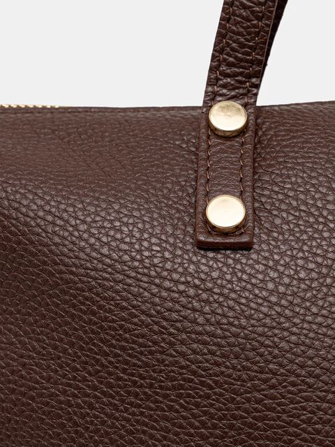 Answear.LAB torebka skórzana kolor brązowy