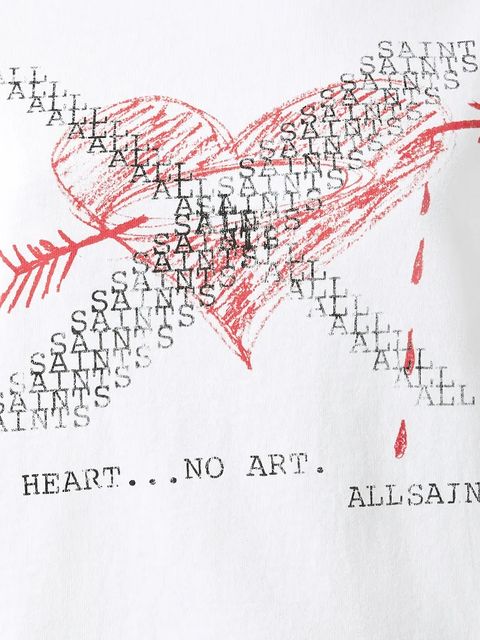 AllSaints t-shirt bawełniany HEARTACHE