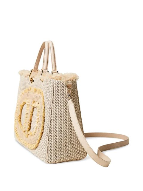 TWINSET Oval T-appliqué tote bag - Neutrals - zdjęcie produktu nr 2