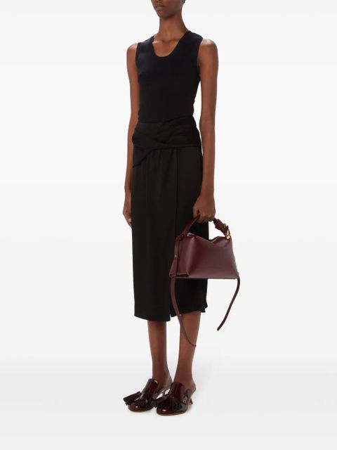 JW Anderson draped midi skirt - Black - zdjęcie produktu nr 2