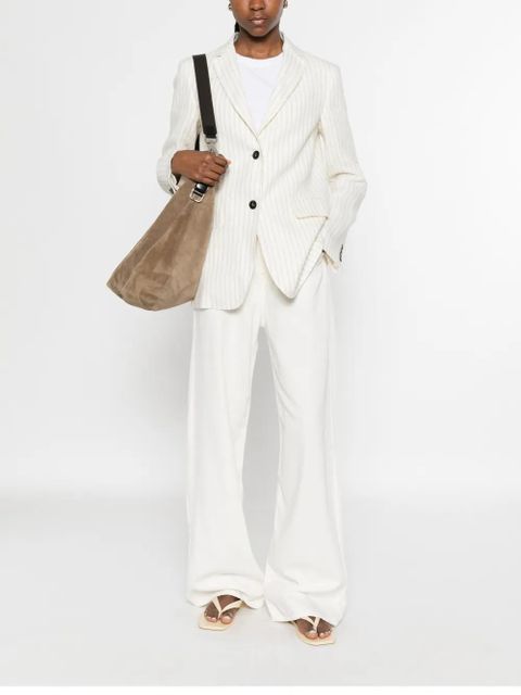 Max Mara striped button jacket - Neutrals