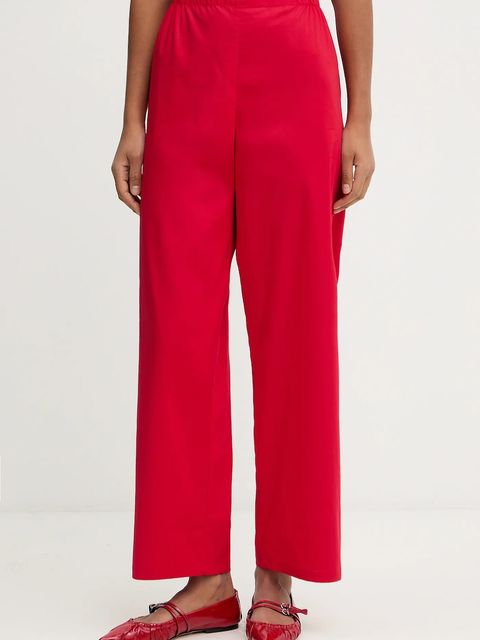 The Sleeper piżama bawełniana damska kolor czerwony bawełniana RSSP06P013R