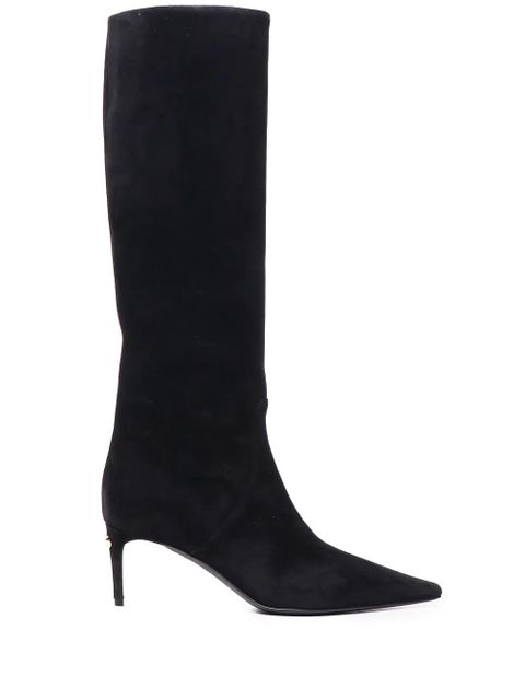 Dolce & Gabbana 70mm suede knee-high boots - Black - zdjęcie produktu nr 1