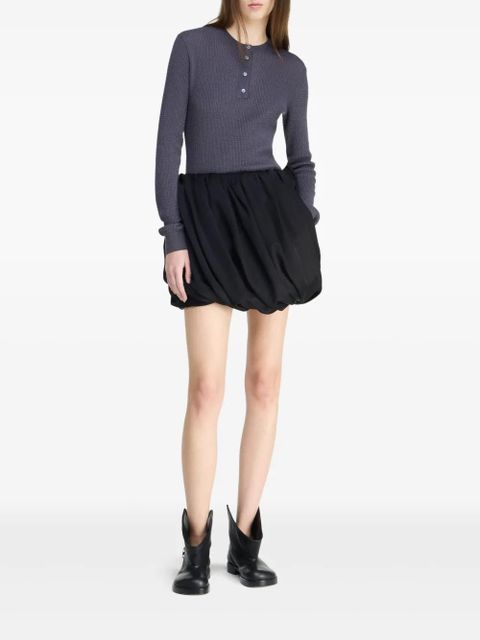 JW Anderson rolled-hem mini skirt - Black - zdjęcie produktu nr 2